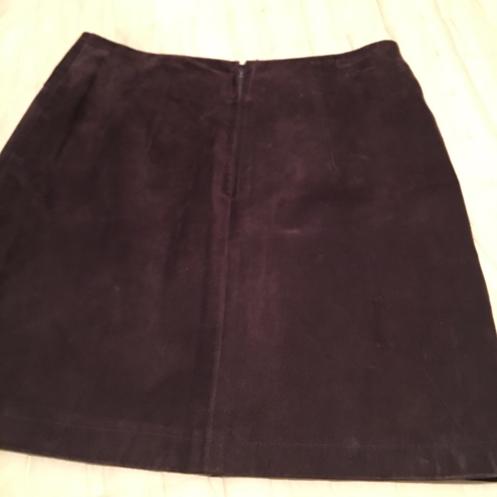 Cuir Zebra 100% Leather skirt size 4